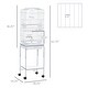 preview thumbnail 3 of 7, PawHut 60" Metal Indoor Bird Cage Starter Kit With Detachable Rolling Stand, Storage Basket, And Accessories