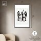 preview thumbnail 30 of 60, Bebop II Black Art Canvas Print by Art Remedy