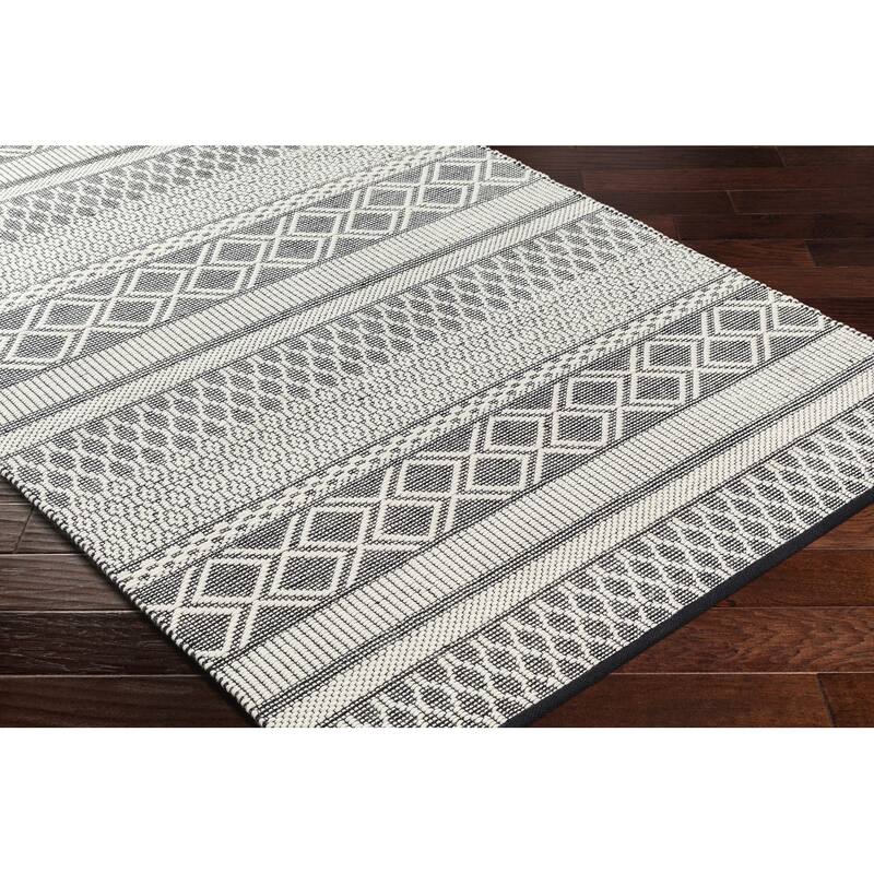 Eryn Handmade Boho Wool Blend Area Rug