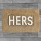 preview thumbnail 24 of 59, Jean Pierre Novelty Cotton Bath Rug - 21"x34" - "His" & "Hers"