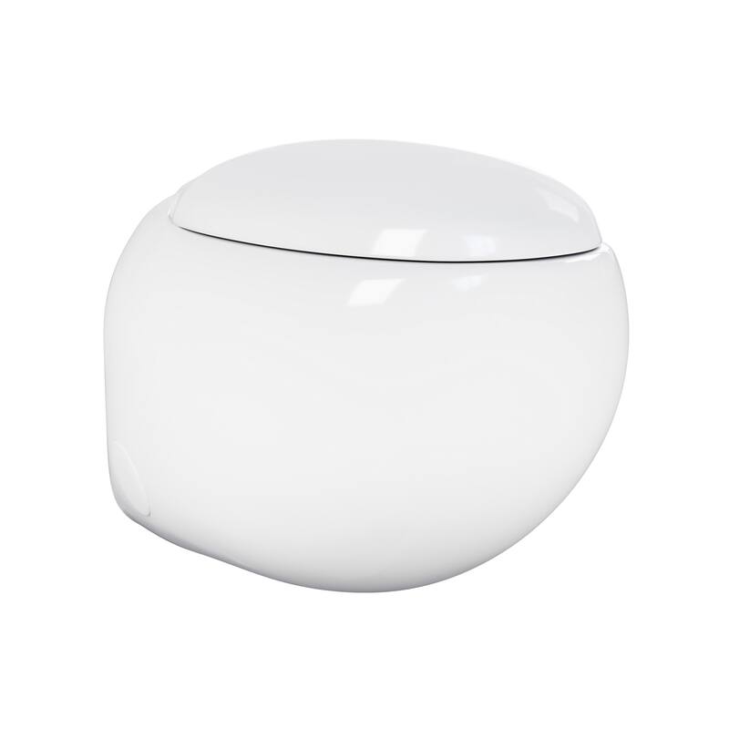Swiss Madison SM-WT560 Plaisir Round Toilet Bowl Only - Seat Included - White