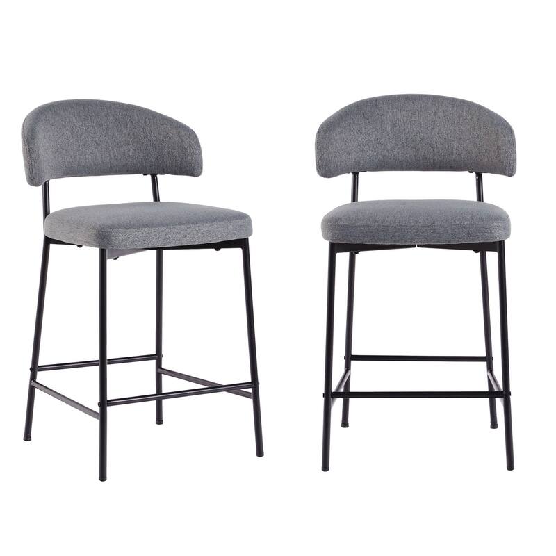 Middlebrook Designs Curved Back Counter Stool (Set of 2)