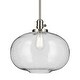 preview thumbnail 33 of 68, Kichler Lighting Avery 1-Light Pendant Light with Seeded Glass