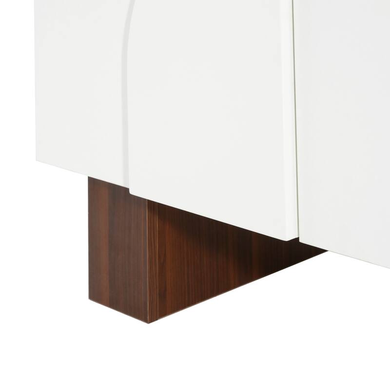 Christopher Knight Home - Modern Sideboard Buffet Cabinet, Soft-close Doors & Adjustable Shelves, Versatile Multi-Space Use