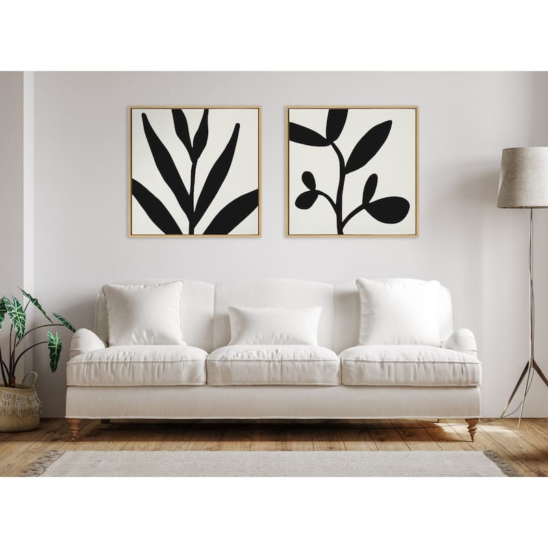 Kate and Laurel Sylvie Neutral Canvas by The Creative Bunch Studio