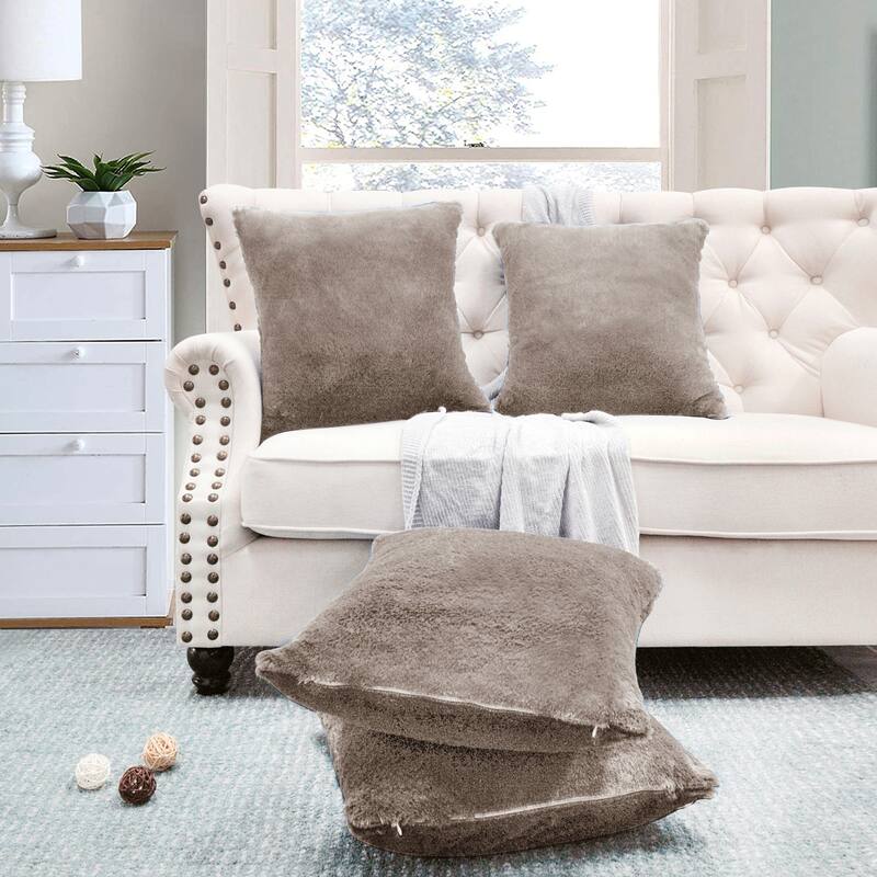 Fauxfur Pillow Shell Set 20'X20"