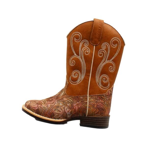 Shop Twister Western Boots Girls Elizabeth Swirl Stitch Multi