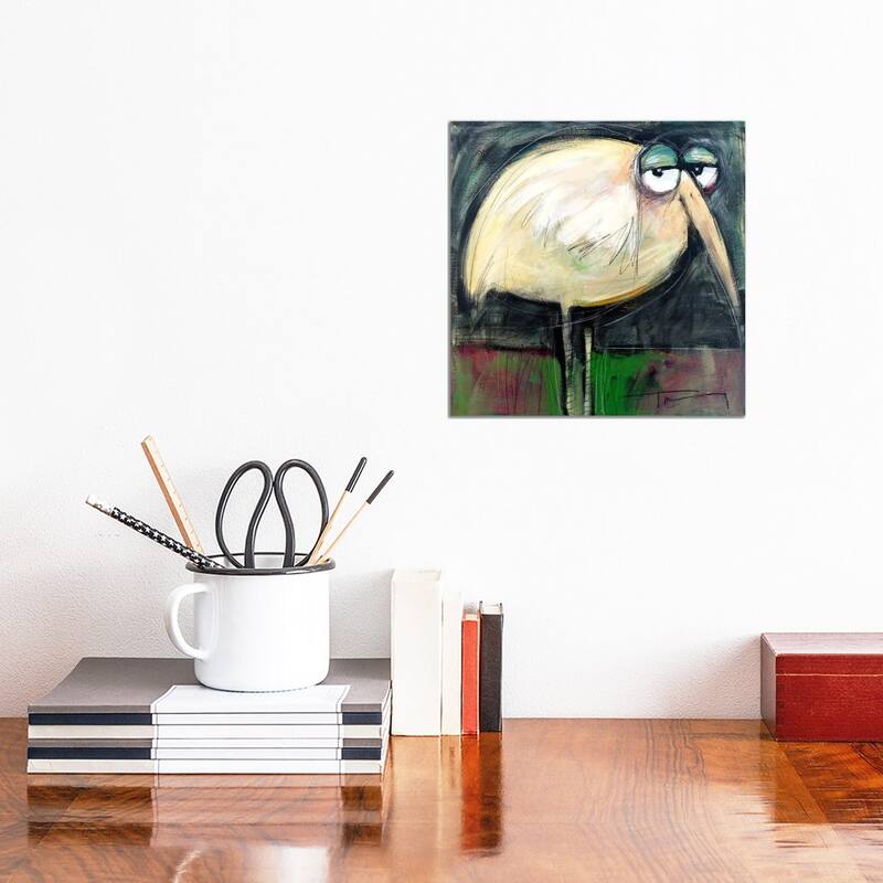 iCanvas "Rotund Bird" by Tim Nyberg Canvas Print - 12x12x0.75