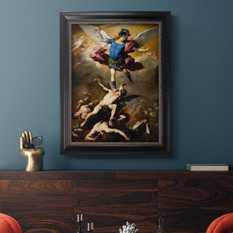 The Fall of the Rebel Angels Premium Framed Canvas- Ready to Hang