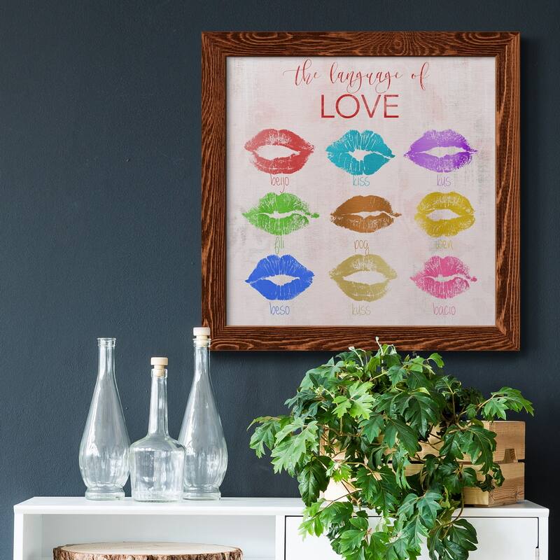 Rainbow Kiss-Premium Framed Canvas - Ready to Hang