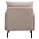 preview thumbnail 7 of 28, 23.6 Inch Seat Wide Chenille Accent Chair - Metal Black Legs Hold 300lbs