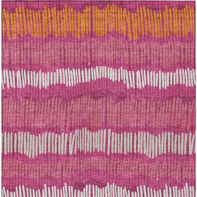 HomeRoots Striped Transitional Rectangle Outdoor Rug