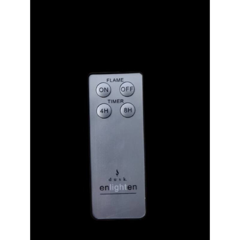 3-Piece Santa With Sleigh LED Flameless Candle Lights 9.5" Blue Clear