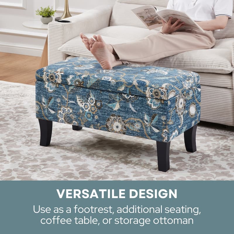 Convenience Concepts Designs4Comfort Winslow Storage Ottoman Bench