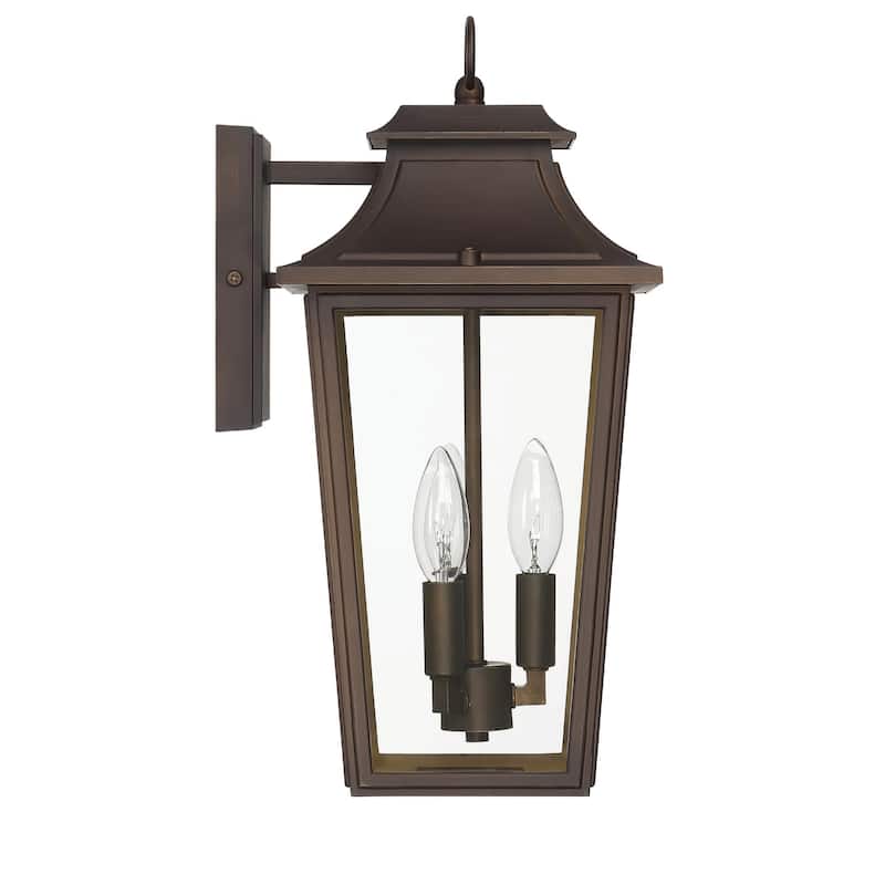 Hunter Spring Cove Outdoor Wall Light - Front Porch, Patio, Garage, Pergola - Traditional, Mission - Resists Corrosion!