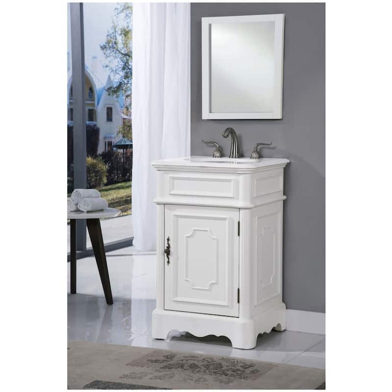 Elegant Lighting VF30421-VW Retro 21" Free Standing Single Basin