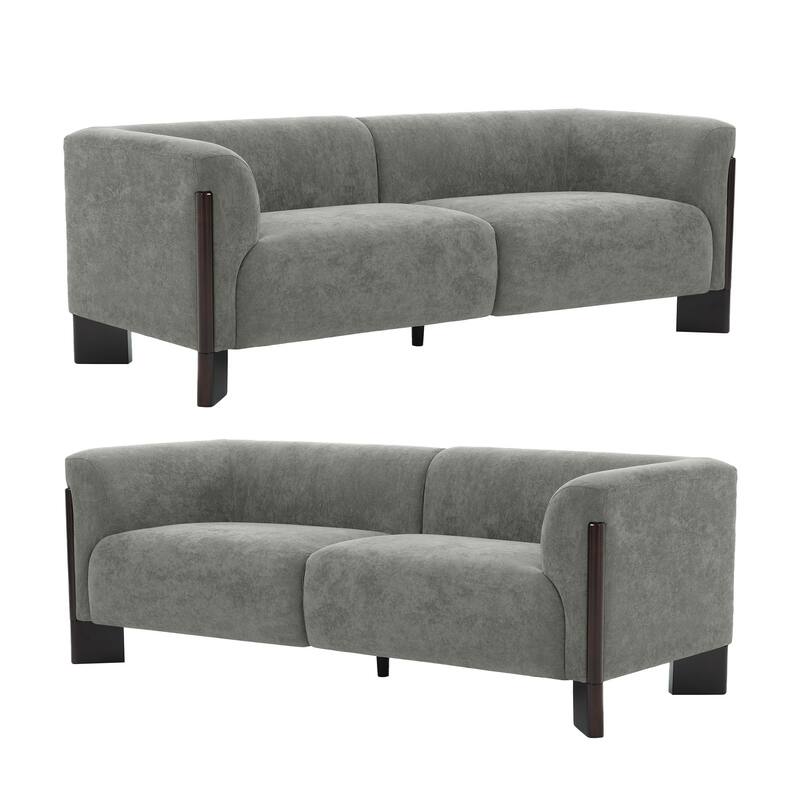 81 inch Wide Nordic Oversized Loveseat Sofa Set of 2