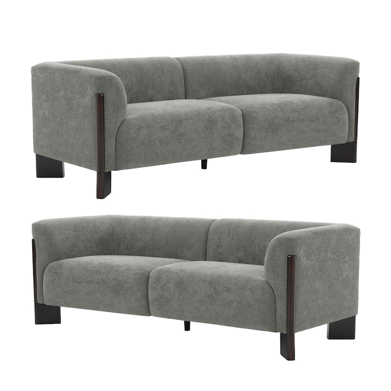 Upholstered Oversized Sofa Loveseat Set of 2