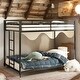 preview thumbnail 2 of 18, Twin over Twin Metal Bunk Bed