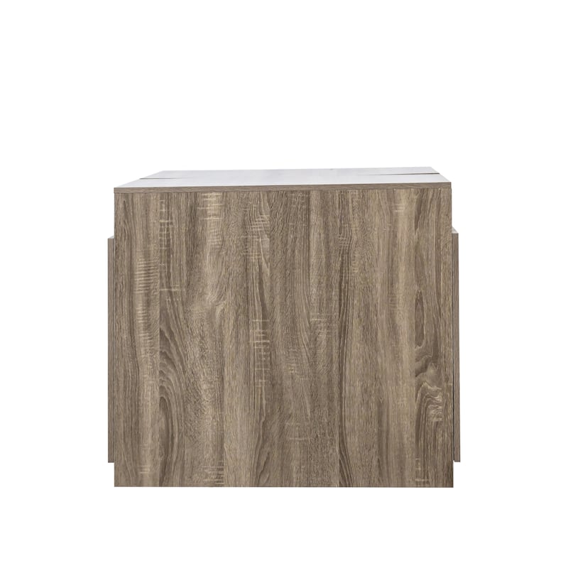 Roomfitters Modern Extendable Dining Table with Built-In Outlet, Multifunctional Expandable Console Table with Storage