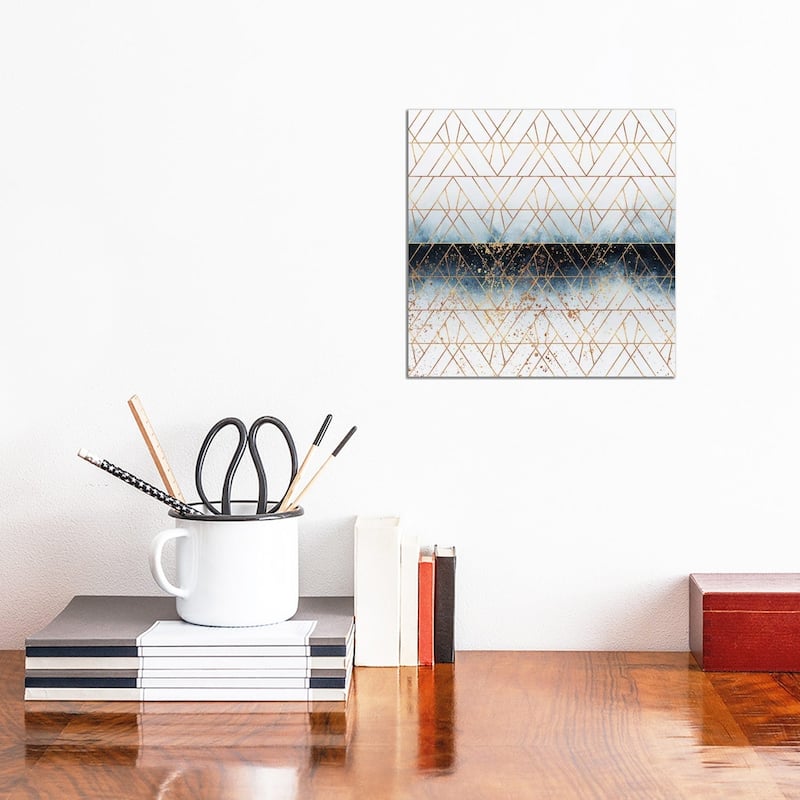 iCanvas "Winter Blue Geo" by Elisabeth Fredriksson Canvas Print - 12x12x1.5