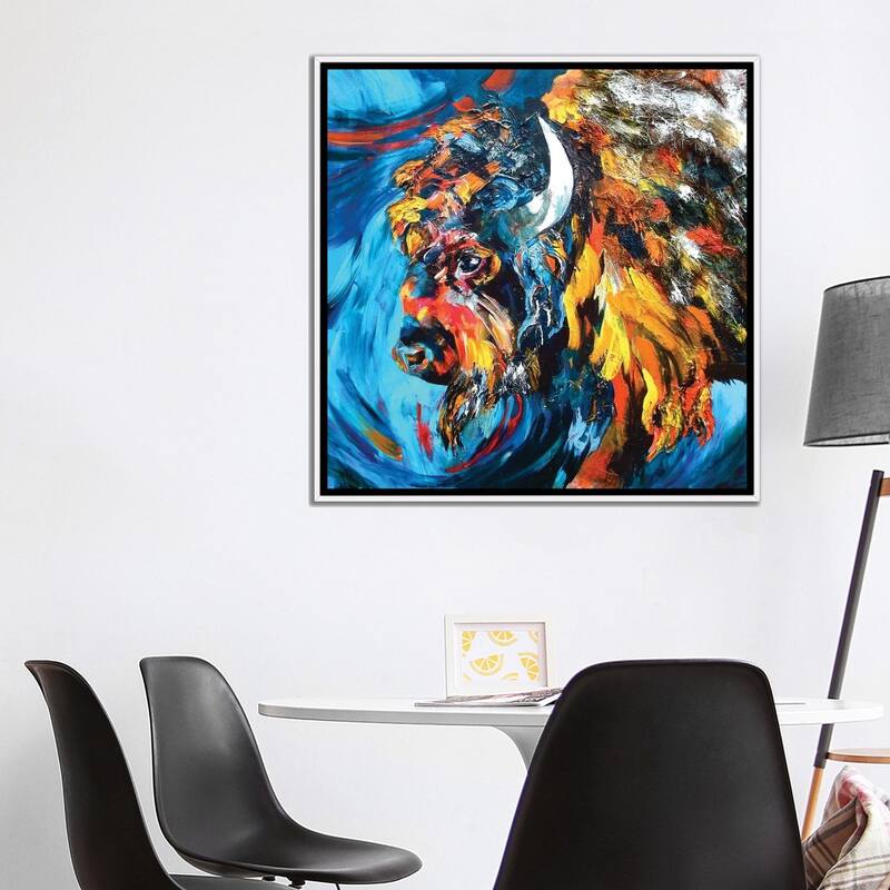iCanvas "Buffalo" by Lindsey Dahl Framed Canvas Print
