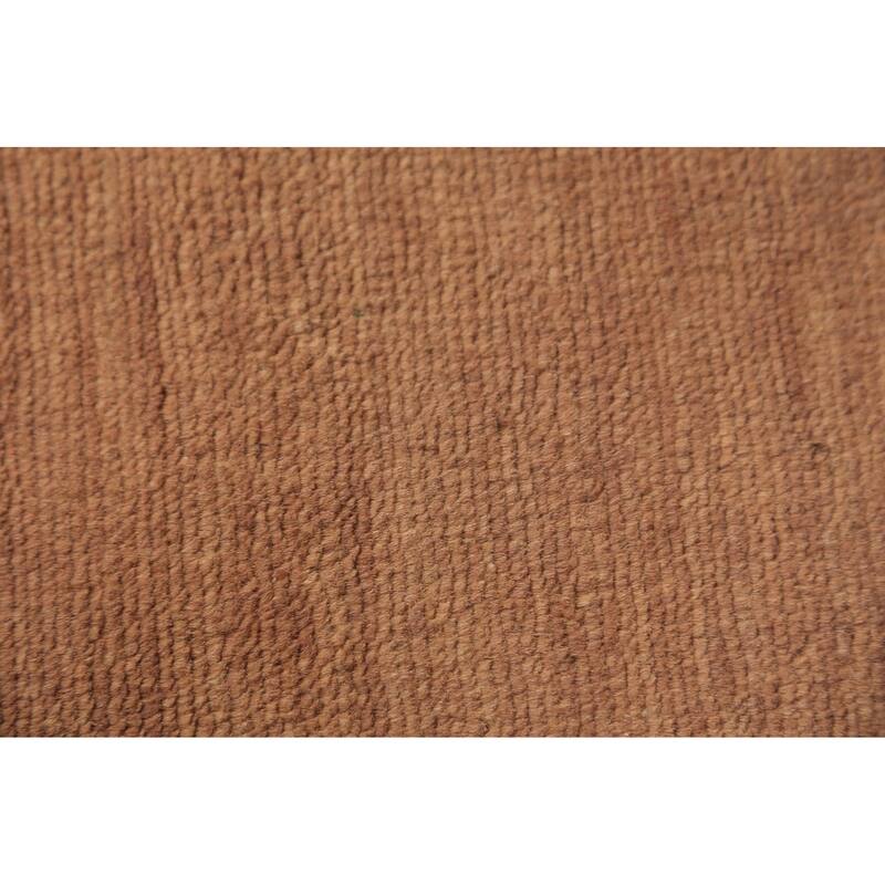 Gabbeh Oriental Rug Hand-Knotted Brown Wool Carpet - 2'6" x 4'4"