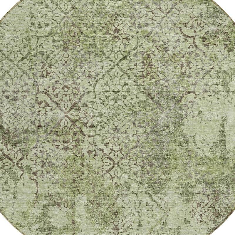 HomeRoots Floral Transitional Rectangle Outdoor Rug