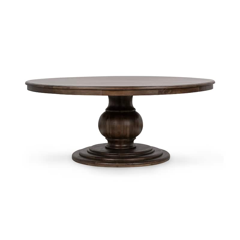 Classic Home Brookside 72" Mango Wood Round Dining Table