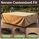 preview thumbnail 10 of 12, Pure Garden Polyester Waterproof Rectangular Patio Table Cover