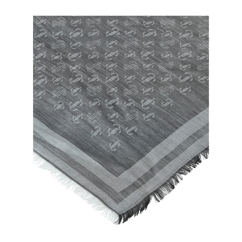 Jimmy Choo Logo Wool Blend Scarf