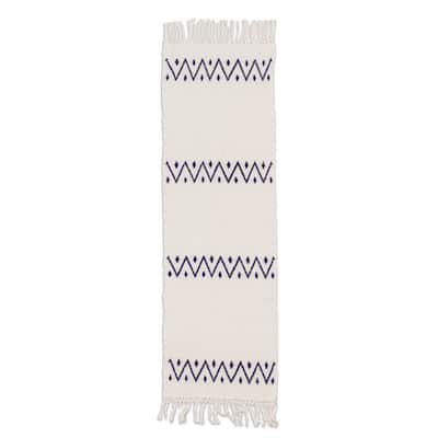 Novica Handmade Geometric Dreams Cotton Table Runner