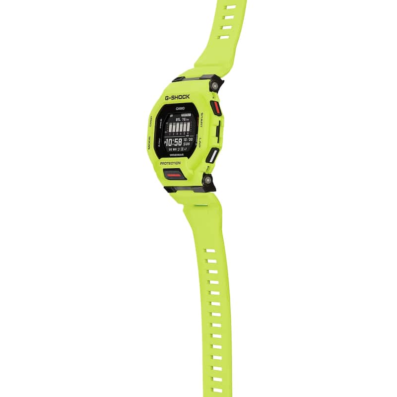 GBD-200-9 Men's G-Shock G-SQUAD Digital Bluetooth Resin Watch, Green
