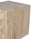 preview thumbnail 29 of 32, Felix Minimalist Marble Cube End Table, Stone Square Block Side Table, Solid Living Room Accent Pedestal