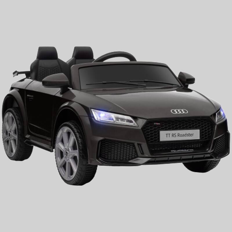 Audi TT RS Licensed 6V Electric Ride-On Car for Kids with Remote, Suspension, Horn, Lights & Music - Black