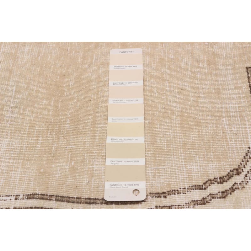 ECARPETGALLERY Hand-knotted Antalya Vintage Beige Wool Rug - 8'1 x 11'0
