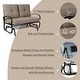 preview thumbnail 10 of 17, Kozyard Cozy Two Rocking Love Seats Glider Swing Bench/Rocker
