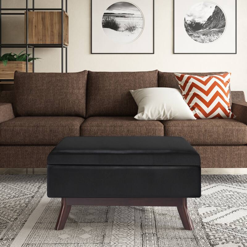 Wyndenhall Ethan Mid-century Modern Rectangular Table Ottoman