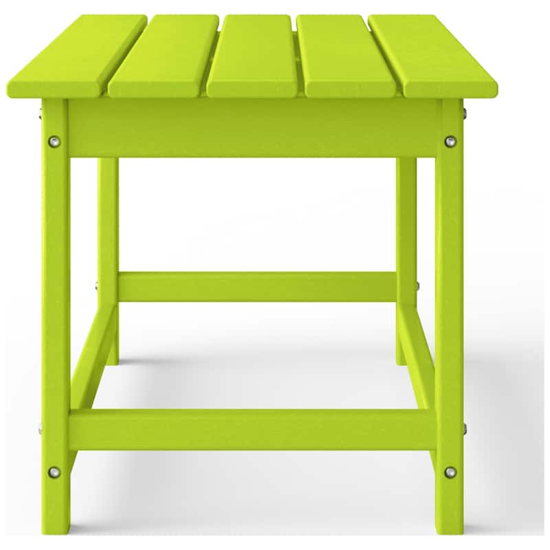 Aderson Outdoor Poly Adirondack Chair Set with Coffee Table