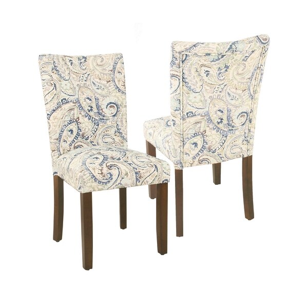 Blue print dining on sale chairs