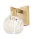 Option Brushed Brass / White Mouchette