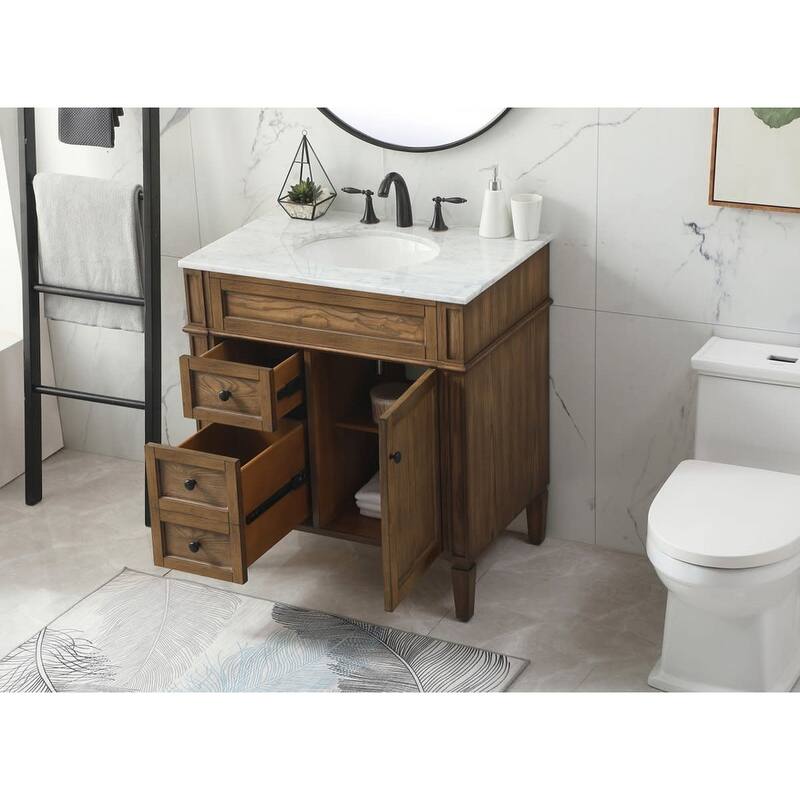 Elegant Lighting VF12532 Park Avenue 32" Free Standing Single Basin