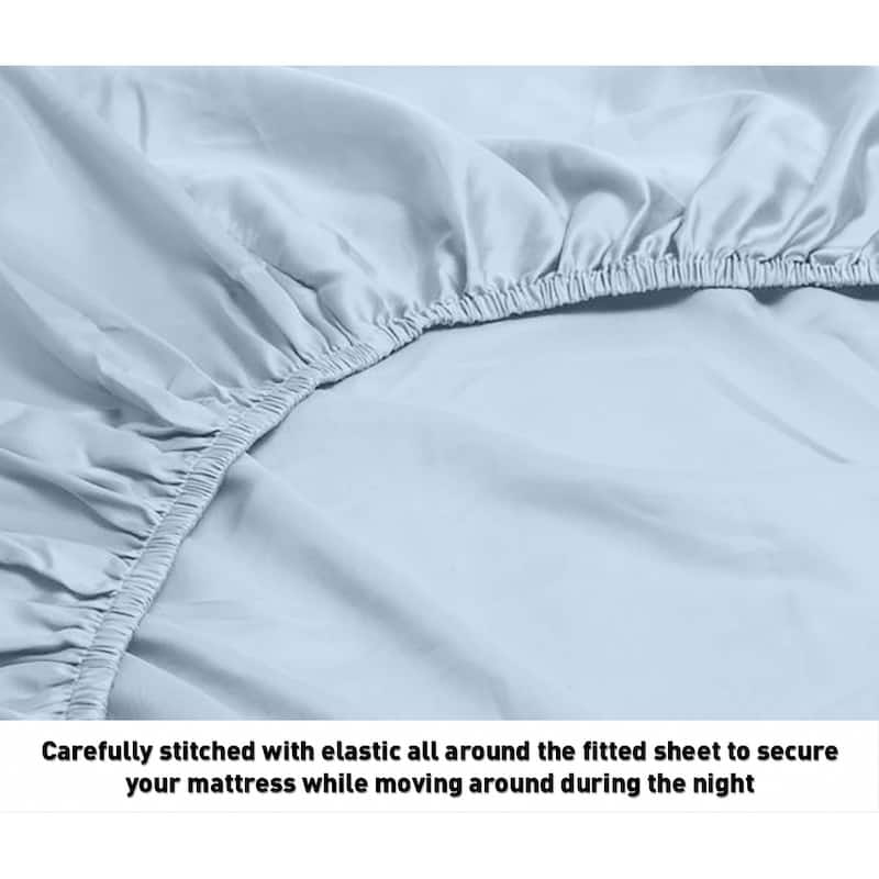 Home Sweet Home Dream Stripe 600TC Egyptian Cotton Bed Sheet Set