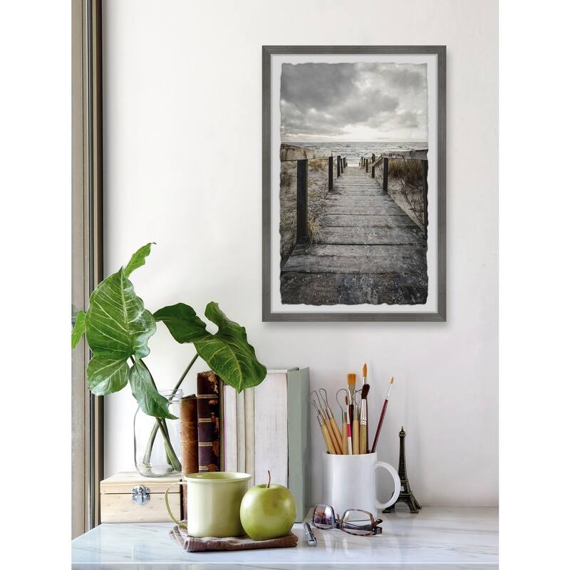 Clouded Sky Framed Wall Art, Elegant Home Touch - Sophisticated Artwork for Refined Décor