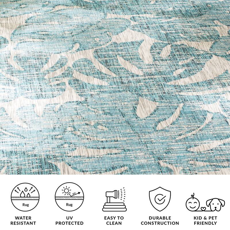 SAFAVIEH Courtyard Zuleyha Indoor/ Outdoor Waterproof Patio Backyard Rug