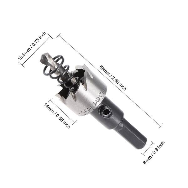 18.5mm HSS Drill Bit Hole Saw for Stainless Steel Metal Alloy Wood ...