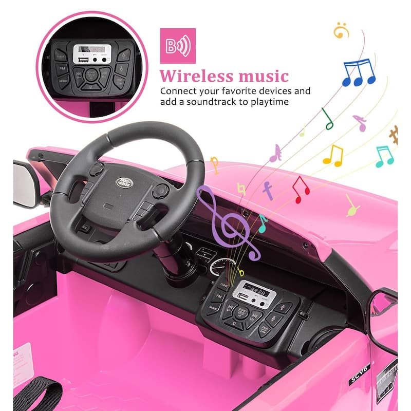 Licensed Land Rover Ride on Car, 12V 4.5 MPH Ride on Toys for Toddlers 3-8