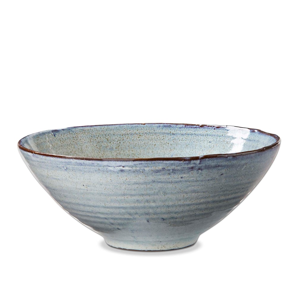 Porto Bowl Large Light Blue Stoneware Serving Bowl 72oz Dishwasher Safe 4" H x 9.75" L x 9.75" W Everyday Serveware