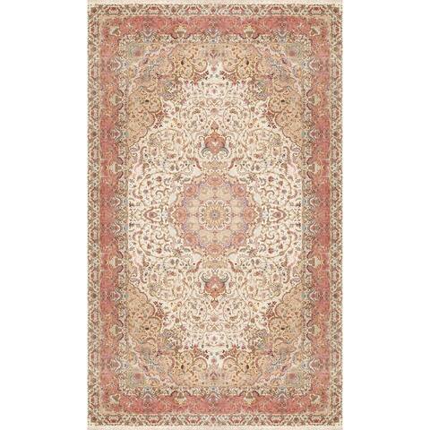 Pasargad Home Tabriz Hand-Knotted Silk & Wool Area Rug - 16' 3" x 27' 2"