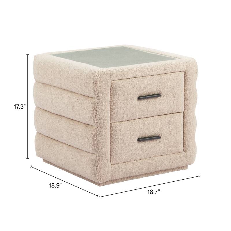 Soffice Nightstand Beige